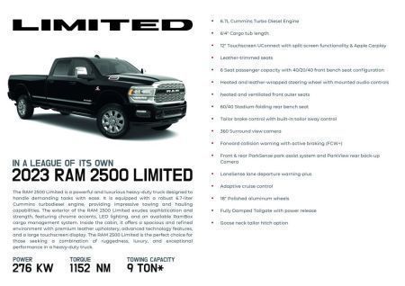 2018 RAM 2500 Cummins 6.7 Laramie